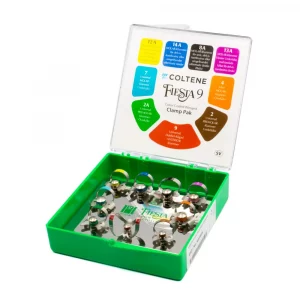 Coltene Fiesta Color Coded Dental Dam Clamps Kit and Refills